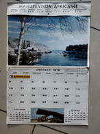 Calendrier 1971 Manutention Africaine - Format : 33x26.5 cm - Big : 1971-80