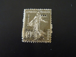 FRANCE  Semeuse Perforé   L.F - Used Stamps