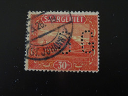 FRANCE- SAAR   Perforé   G.G - Used Stamps