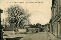 St Laurent De Céris * Rue Principale Et Place Des Halles - Andere & Zonder Classificatie