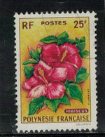 POLYNESIE - Yvert N° 16 - Flore, Hibiscus. - Usados