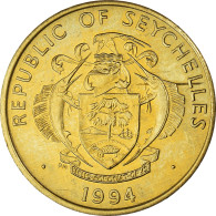 Monnaie, Seychelles, 10 Cents, 1994, British Royal Mint, SUP, Laiton, KM:48.2 - Seychelles