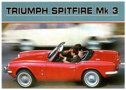 TRIUMPH SPITFIRE MK3  VOITURE Automobile  N° 30  éditions Centenaire .  (Recto-verso) - Turismo