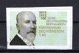 Liechtenstein 2012, Nr.1619 B, 100 Jahre Liechtensteinische Briefmarken: Fürsten. Gestempelt Used - Gebruikt