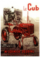 12479 FARMALL CUB Mc CORMICK DEERING  TRACTEUR Matériel Agricole N° 28  éditions Centenaire .  (Recto-verso) - Tractores