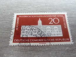 Ddr - Friedrich-Schiller-Universitat Jena - Val 20 - Gris Et Rouge - Oblitéré - Année 1958 - - Gebraucht