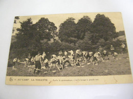 C.P.A.-  Boy Scouts De Belgique - Egmont - Au Camp - La Toilette - Après La Gymnastique - 1922 - SUP (GW 85) - Scouting
