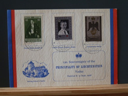 100/164   DOC LIECHTENSTEIN  1956 - Cartas & Documentos