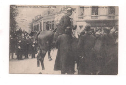 Carte Postale BRUXELLES 1909. Avènement Du Roi Albert . Harangue Du Bourgmestre De Laeken. - Beroemde Personen