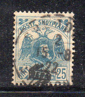 SS3088 - ALBANIA 1921 , 25 Q Bleu N. 117 Usato. - Albania
