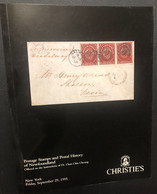 CATALOGO D'ASTA CHRISTIE'S - POSTAGE STAMPS AND POSTAL HISTORY OF NEWFOUNDLAND. SEPT. 1995 - Catalogues For Auction Houses