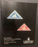 CATALOGO D'ASTA CHRISTIE'S - FINE AND RARE CAPE OF GOOD HOPE AND MAFEKING. SEPT. 1995 - Auktionskataloge