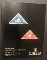 CATALOGO D'ASTA CHRISTIE'S - FINE AND RARE CAPE OF GOOD HOPE AND MAFEKING. SEPT. 1995 - Cataloghi Di Case D'aste