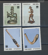 1994. ANGOLA.artisanat  Bois Sculpté    Yv. 915/918 **. Scott.  891/894 Mint N.H. - Angola