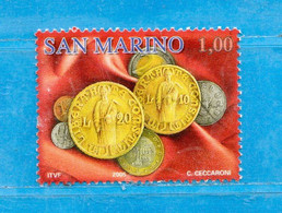 S.Marino ° 2005 - MONETE Di San Marino.  Unif. 2047.   Usato - Oblitérés