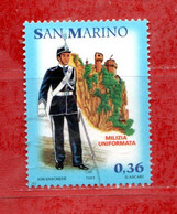 S.Marino ° - 2005 -  MILIZIA UNIFORMATA. € 0,36. Unif. 2041 - Usados