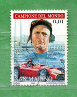 S.Marino ° 2005 - OMAGGIO Alla FERRARI. MichaeI Schumacher. € 0,01.  Unif. 2025. - Usados