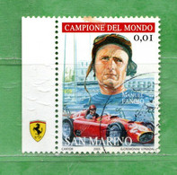S.Marino ° 2005 - OMAGGIO Alla FERRARI. MichaeI Schumacher. € 0,01.  Unif. 2025. - Gebruikt