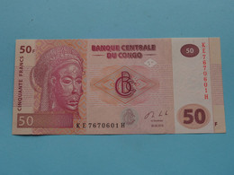 50 ( Cinquante ) Francs ( KE7670601H ) 2013 > Banque Centrale Du CONGO ( For Grade, Please See Photo ) UNC ! - Repubblica Del Congo (Congo-Brazzaville)