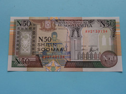 N50 Shilin (AV2133134) Muqdisho 1991 > Bankiga Dhexe Ee SOOMAALIYA ( For Grade, Please See Photo ) UNC ! - Somalie