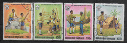 TOGO     PA 467/70 Oblitere Scoutisme - Used Stamps