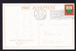 1919 Pro Juventute AK W. Toepffer. Waadtländer Wappen, Gestempelt Zürich - Covers & Documents