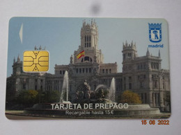 CARTE A PUCE PARKING SMARTCARD SMART CARD TARJETTA CARTE STATIONNEMENT  MADRID ESPAGNE ESPANA - Sonstige & Ohne Zuordnung