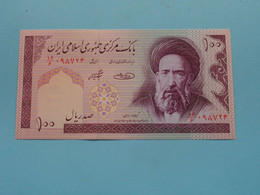 100 RIALS - One Hundred > Central Bank Of The Islamic Republic Of IRAN ( For Grade, Please See Photo ) UNC ! - Irán