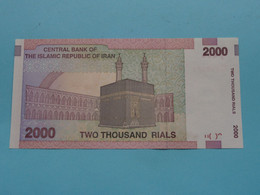 2000 RIALS - Two Thousand > Central Bank Of The Islamic Republic Of IRAN ( For Grade, Please See Photo ) UNC ! - Iran