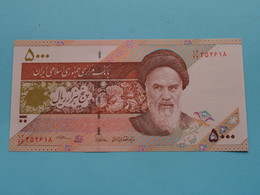 5000 RIALS - Five Thousand > Central Bank Of The Islamic Republic Of IRAN ( For Grade, Please See Photo ) UNC ! - Irán