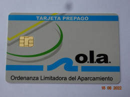 CARTE A PUCE PARKING SMARTCARD SMART CARD TARJETTA CARTE STATIONNEMENT  ESPAGNE ESPANA O.L.A - Autres & Non Classés