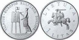 Lithuania 1 Litas  2009 UNC / BU - Vilnius < Coin From Roll > - Lituania