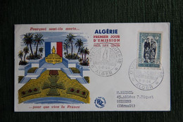 FDC - 1er Jour D'Emission  ALGERIE : 1955 -  " Les œuvres De Guerre ,1955 " - FDC