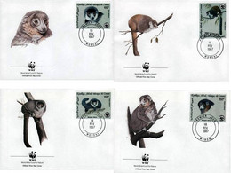 WWF Comores 1987 Fdc Mongooes Lemur - Mono
