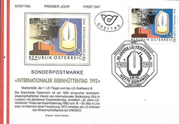 Austria 1992 Siderurgie Acièrie 40 Ans Du Processus LD , 1 FDC - Factories & Industries