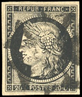 O 3 -- 20c. Obl. Croix De Malte Du Bureau J De Paris. SUP. - 1849-1850 Ceres