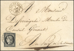 O 3 -- 20c. Noir S/blanc Obl. CàD Type 15 Du 1er Janvier 1849 PUY EN VELAY S/lettre Avec Répétition Du Cachet à Destinat - 1849-1850 Ceres