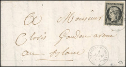 O 3 -- 20c. Noir Obl. CàD Type 15 De MEZIERES-EN-BRENNE Du 1er Janvier 1849 S/lettre Avec Répétition Du Cachet à Destina - 1849-1850 Ceres
