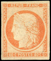 * 5g -- 40c. Orange. Réimpression. B. - 1849-1850 Cérès