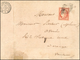 O 7 -- 1Fr. Vermillon Orange Nuance Rare, Dans Le Département De L'Ardèche, Tirant Vers L'orange Et Non Le Rouge. Obl. G - 1849-1850 Cérès