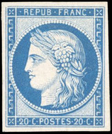 * 8f -- 20c. Bleu. Réimpression De 1862. SUP. - 1849-1850 Cérès