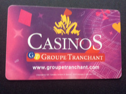 CARTE DE CASINO  Groupe Tranchant - Tarjetas De Casino