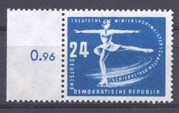 Germany, DDR, 1950, Winter Sports, Figure Skating, MNH, Michel 247 - Neufs