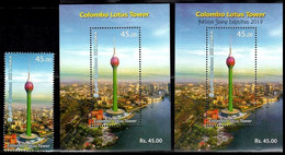 (1206) Sri Lanka  2019 / Colombo Lotos Tower Sheet / Bf / Bloc  ** / Mnh  Michel BL 192 - Sri Lanka (Ceylon) (1948-...)