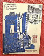 FRANCE 2éme Exposition Philatélique De Saint Jean D'Angely 22-23 Juin 1947 (reste De La 1ere Abbatiale Détruite En 1562) - 1940-1949