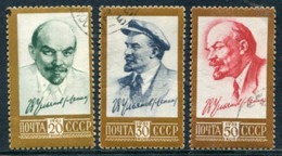 SOVIET UNION 1961 Lenin Portraits Used.  Michel 2484-86 - Gebraucht