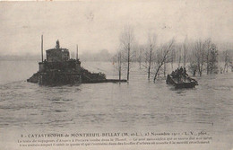 MONTREUIL -BELLAY. - CATASTROPHE 23 Novembre 1911. Le Train De Voyageurs D'Angers à Poitiers Tombe Dans Le Thouet - Montreuil Bellay