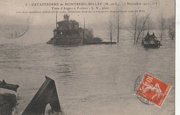 MONTREUIL -BELLAY. - CATASTROPHE 23 Novembre 1911.  Train D'Angers à Poitiers - Les Deux Machines Entraînent Le Pont - Montreuil Bellay