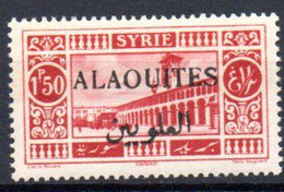 Alaouites: Yvert N° 28a**, MNH; Variété Surcharge Noire - Nuevos