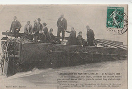 MONTREUIL -BELLAY. - CATASTROPHE DE CHEMIN DE FER 23 Novembre 1911.  Les Survivants Nommés. Carte RARE - Montreuil Bellay